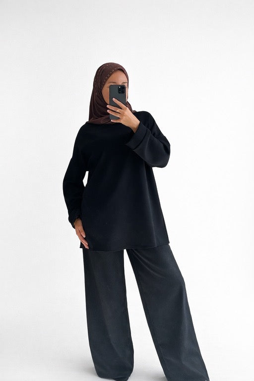 Haut Lavinna Manche Longue Noir