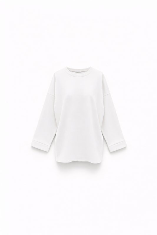 Haut Lavinna Manche Longue Blanc
